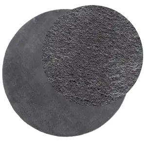 Rug HUARTE Short Pile Soft and Washable Anthracite 120 cm