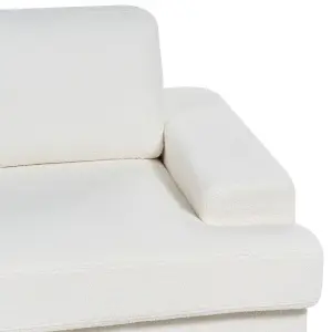 3 Seater Boucle Sofa White ALLA