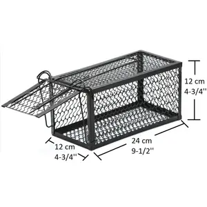 Metal Rat Mouse Trap Humane Live Bait Vermin Rodent Cage 2pcs Traps Mice Pest