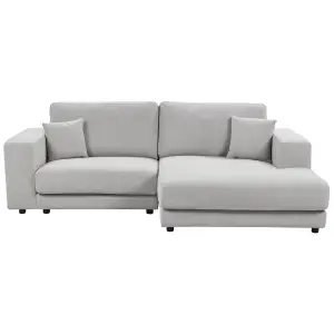 Corner Sofa LOFOTEN Light Grey Fabric Left Hand