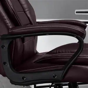 Portland Brown PU Leather Swivel Executive Office Chair