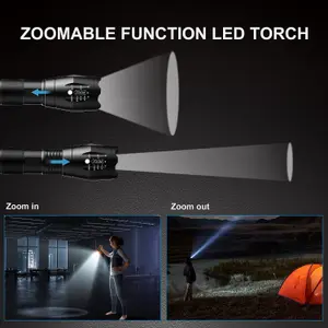 Extrastar LED Zoom Flash Light camping Torch, 10W ultra bright, 5 mode