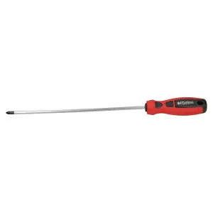 PZ2 x 250mm Pozi Electrical Screwdriver with Magnetic Tip and Rubber Handle