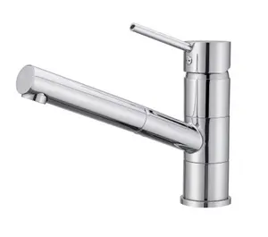 Cooke & Lewis Jonha Chrome effect Kitchen Top lever Tap