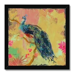 Animal Utopia IV by Evelia Designs - Painting Black Framed Paper Print / 51cm H x 51cm W