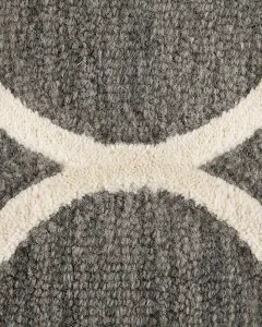 Wool Area Rug 140 x 200 cm Grey YALOVA