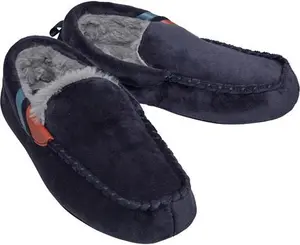 Original Penguin Mens Bedhead Slippers Navy - Size 12