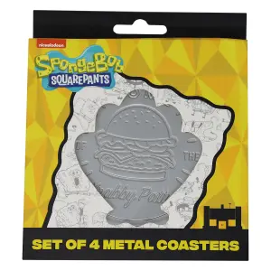 SpongeBob SquarePants Set of 4 Embossed Metal Coasters