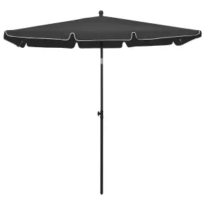 Berkfield Garden Parasol with Pole 210x140 cm Anthracite