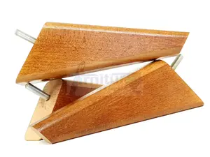 SET OF 4 REPLACEMENT FURNITURE SQUARE FEET DARK OAK STAIN TAPERED WOODEN LEGS 150mm HIGH M10