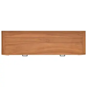 Berkfield TV Cabinet 120x40x45 cm Solid Wood Teak