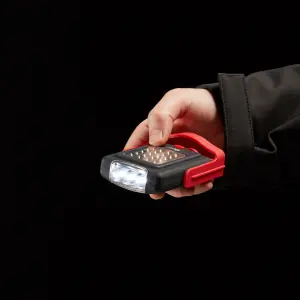 Diall Black & red 220lm LED Battery-powered Portable flashlight