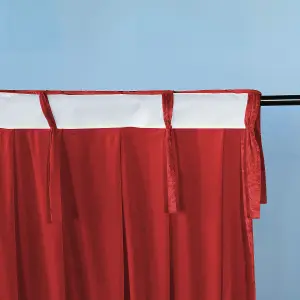 3x3M Crushed Velvet Backdrop, Photography Background Blackout Curtain - Red