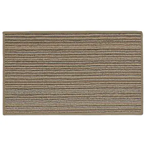  Non-Slip Indoor Door Mat Beige / Rectangle W50 x L80 cm