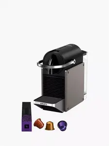 Nespresso Pixie Coffee Machine By Krups, Titanium