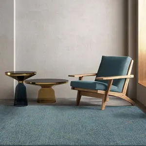 Teal Geometric Modern Rug Easy to clean Living Room and Bedroom-200cm X 290cm