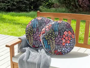 Set of 2 Outdoor Cushions CASTELARO Multicolour