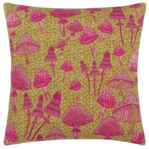 furn. Mushroom Fields Abstract Feather Rich Cushion