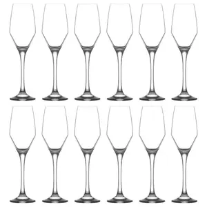 LAV Ella Glass Champagne Flutes - 230ml - Pack of 12