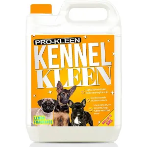 Pro-kleen Kennel Kleen - Disinfectant, Cleaner, Sanitiser & Deodoriser - Concentrated Formula Kennel Cleaner 5L Lemon