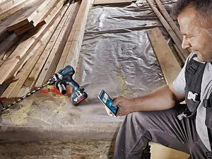 Bosch GSR 18V-110 C Professional Drill Driver with Bluetooth Connectivity and 2 Batteries