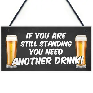 Funny Humour Home Bar Sign Hanging Man Cave Sign Joke Pub Garden Sign Gift