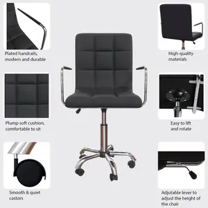 Vida Designs Calbo Office Chair, Black