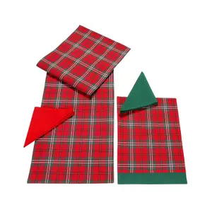 Homescapes Cotton Christmas Prince Edward Tartan Pack of 2 Placemats