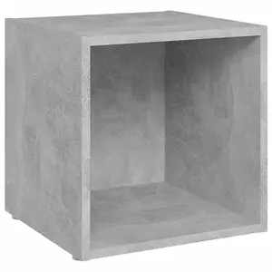 Berkfield TV Cabinets 4 pcs Concrete Grey 37x35x37 cm Engineered Wood