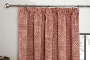 Aztec Pencil Pleat Curtains Curtain Pair