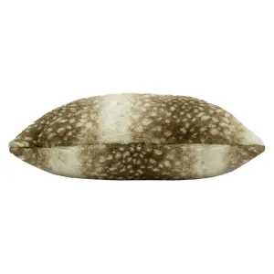 Paoletti Fawn Faux Fur Polyester Filled Cushion