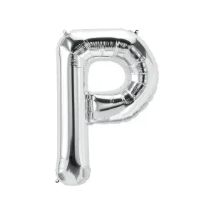 Realmax P Foil Balloon Silver (One Size)