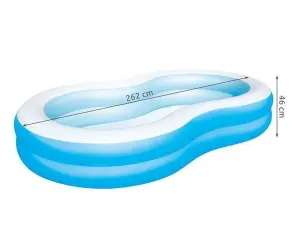 Bestway 54117 Inflatable Swimming Pool For Children 262x157x46cm