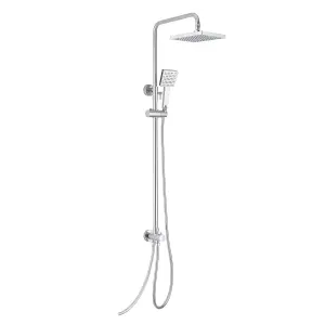 Nes Home Winstead Modern Exposed Square Shower Single Mode Handset and Riser Rail Kit