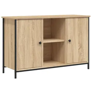 Berkfield TV Cabinet Sonoma Oak 100x35x65 cm Engineered Wood