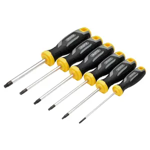 Draper TX-STAR Tamperproof Soft Grip Screwdriver Set (6 Piece) 13435