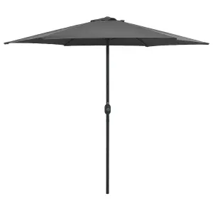 Berkfield Outdoor Parasol with Aluminium Pole 270x246 cm Anthracite