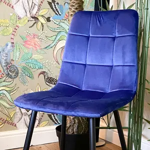 Eyre Upholstered Dining Chair Blue