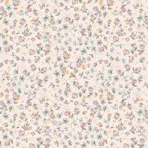 Next Cream Calm Ditsy Floral Wallpaper