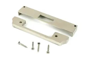 From The Anvil Polished Nickel  1/2" Rebate Kit for Euro Dead Lock