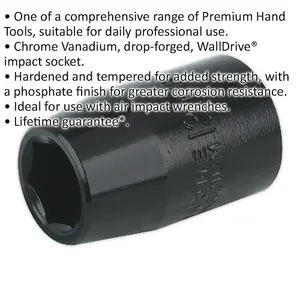 Premium 13mm Forged Impact Socket - 1/2 Inch Drive for Heavy-Duty Use