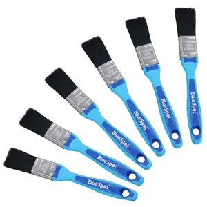 1" Synthetic Paint Brush Painting + Decorating Brushes Soft Grip Handle 6 Pack