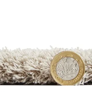 Silver Shaggy Washable Plain Modern Rug For Living Room Bedroom & Dining Room-120cm X 170cm