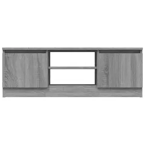 Berkfield TV Cabinet with Door Grey Sonoma 102x30x36 cm