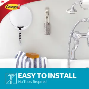 3M Command Modern Reflections Medium Bath Hook (Holds)1.3kg