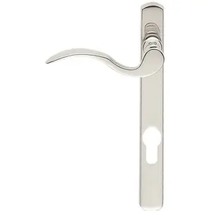 Multi-Point Locking Door Handle - EURO PROFILE - Slim Chrome LEFT HAND