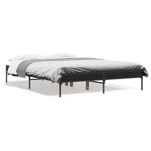 Berkfield Bed Frame without Mattress Black 120x200 cm