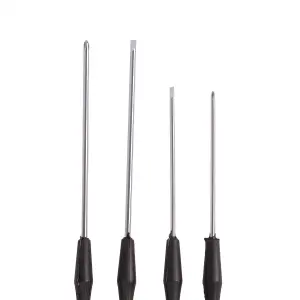 Blackspur - Carbon Steel Precision Screwdriver Set - 4pc - Black