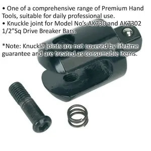 Replacement 1/2" Sq Drive Knuckle Joint for ys01778 & ys01783 Breaker Bars