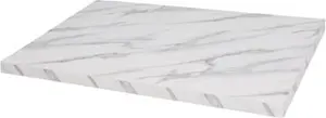 Bolero Pre-Drilled Rectangular Table Top Marble Effect 700mm